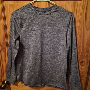 Fruit of the Loom Heathered Gray Long Sleeve Shirt